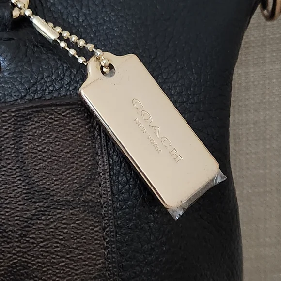 NWOT Coach Mini Emma Signature Python Accent Leather Satchel Crossbody🔥 F34281